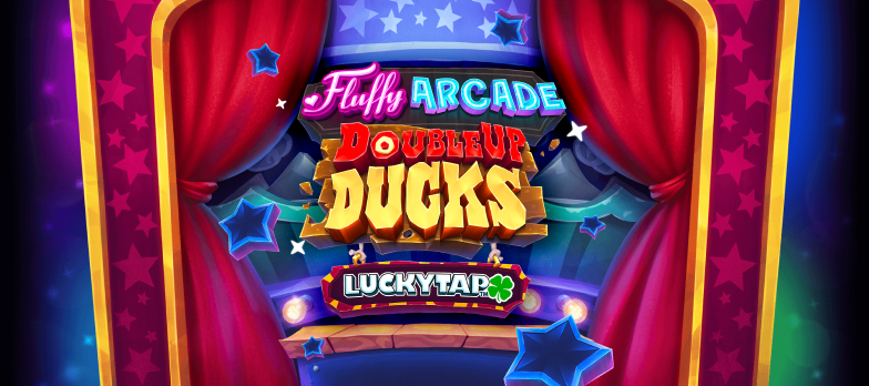 Fluffy Arcade: DoubleUp Ducks LuckyTap slot game eyecon game provider fluffy favourite fairground games arcade games stars MrQ online casino real money bets play slots