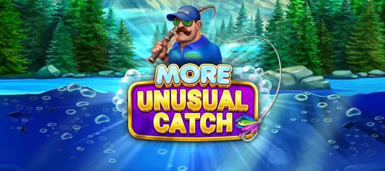 More Unusual Catch slot game Games Global slot game fishing slots fishing game fisherman moustache man real money bets mrq mobile casino