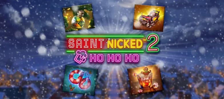Saint Nicked 2 Ho Ho Ho slot game Christmas games christmas slots MrQ online casino real money bets Rudolph symbol 