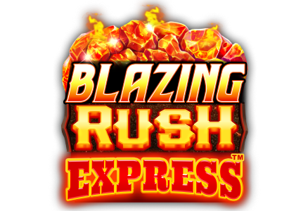 Blazing Rush Express slot game Games Global jackpot games mrq online mobile casino real money bets orange logo