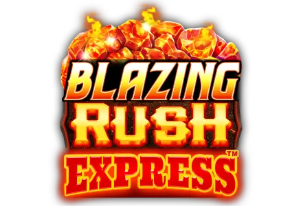 Blazing Rush Express slot game Games Global jackpot games mrq online mobile casino real money bets orange logo