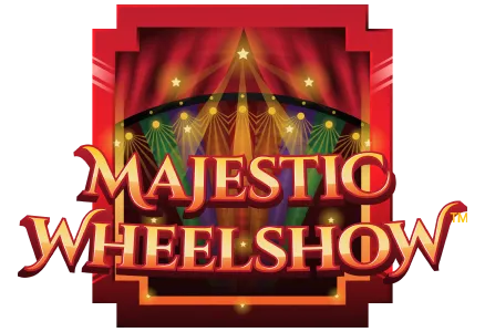 Majestic Wheelshow live casino game wheel gameshow live host interactive games mrq online casino real money bets stage show
