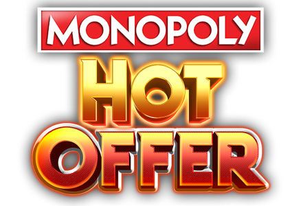 Monopoly Hot Offer slot game monopoly casino games monopoly man wild symbols game shows mrq online casino real money bets orange logo