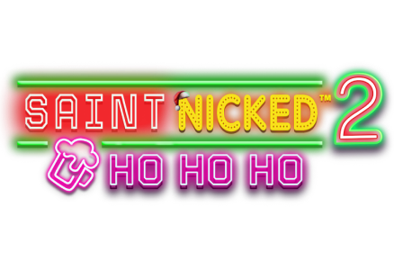 Saint Nicked 2 Ho Ho Ho slot game Christmas games christmas slots MrQ online casino real money bets Rudolph symbol neon beer symbol