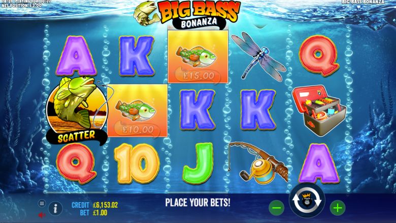 Big Bass Bonanza slot screenshot