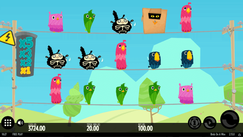 Birds On A Wire slot screenshot