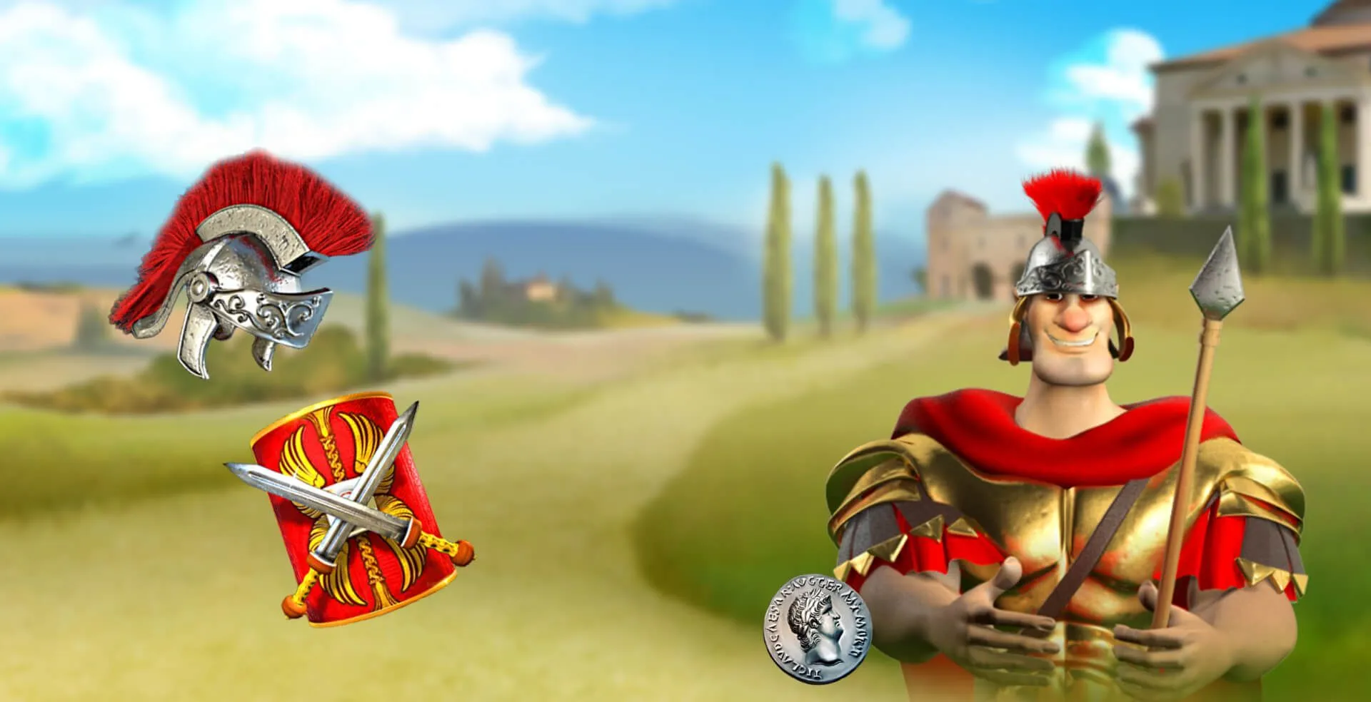 Centurion Megaways slot game centurion graphic warrior hat ancient games temple swords inspired gaming real money bets no wagering casino fun bonus games