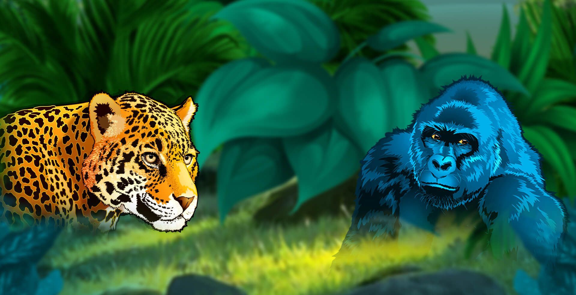 Congo Cash slot game animal themed games amazon slots rainforest palm trees butterfly graphic real money bets no wagering casino gorilla games