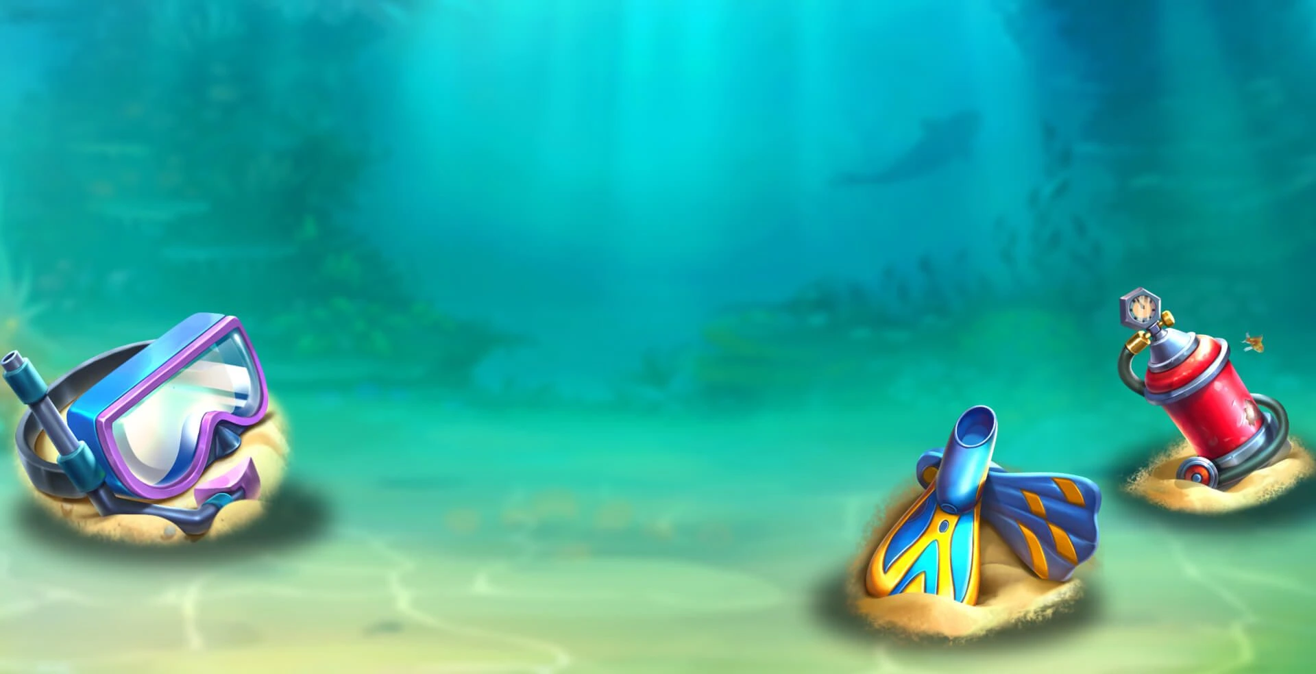 Fishin reels slot game fishing slots underwater games golden fish ocean floor golden reels MrQ online casino real money bets goggles