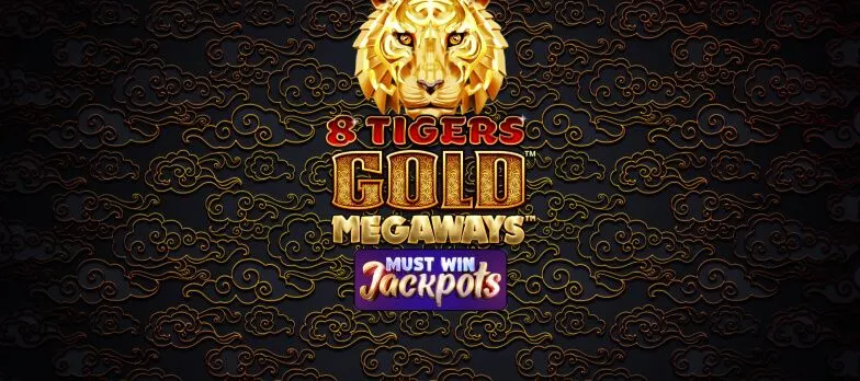 8 Tigers Gold Megaways slot game Megaways casino slots Asian Gaming slot games gold graphics MrQ online casino UK real money bets no wagering gold tiger jackpot games