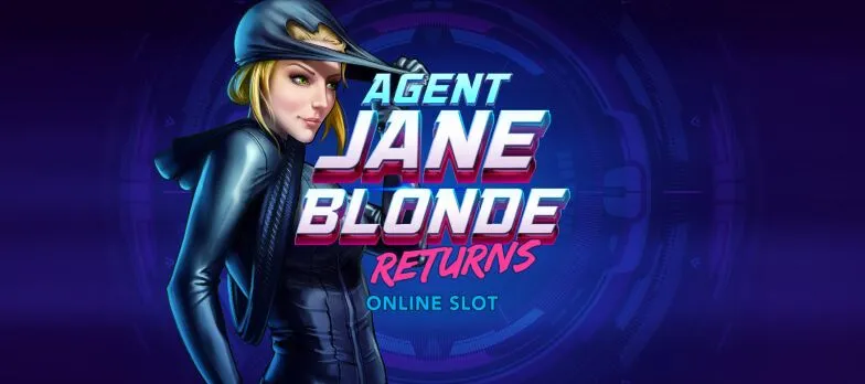 agent jane blonde returns slot game female spy cool woman pastel colours mrq online casino real money bets