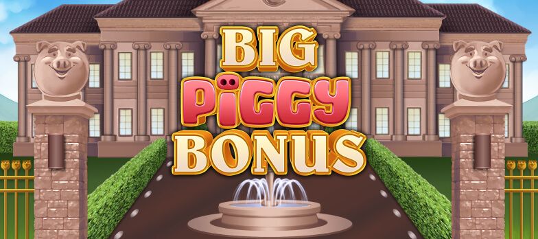 Big Piggy Bonus slot game Pig games Bank vault games Heist games real money bets no wagering casino big bank