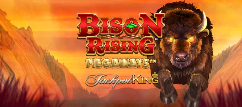 Bison Rising Megaways Jackpot King slot game jackpot games jackpot king slots popular slot games megaways casino slot games real money bets no wagering casino online bison graphic animal games