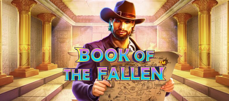 Book of the Fallen slot game Book of Slots Popular Book of slot games Adventure games Adventurer Aztec temple gaming MrQ online casino UK real money bets no wagering