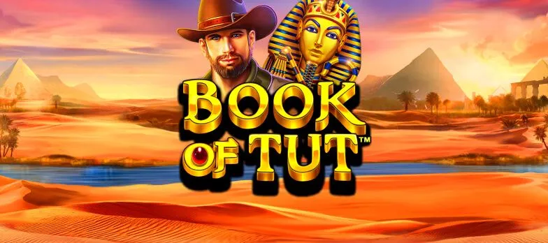 Book of Tut slot game Ancient Games Adventure slots John Hunter slot series MrQ online casino sunset graphics real money bets pharaoh 