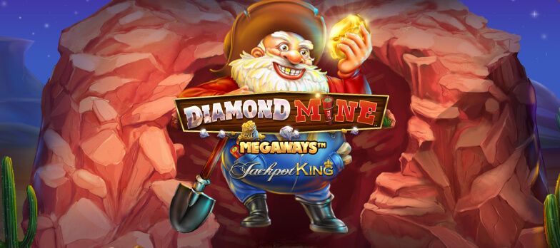 Diamond Mine Megaways Jackpot King slot game jackpot games jackpot king slots popular slot games megaways casino slot games real money bets no wagering casino online old man graphic quarry mining games