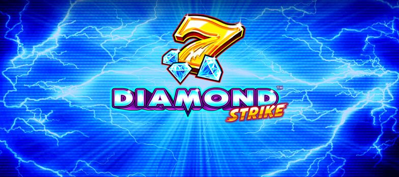 Diamond Strike slot game fruit machine slot game fruit style slot gems 7s symbols MrQ online casino Thunder Lightning Strike real money bets