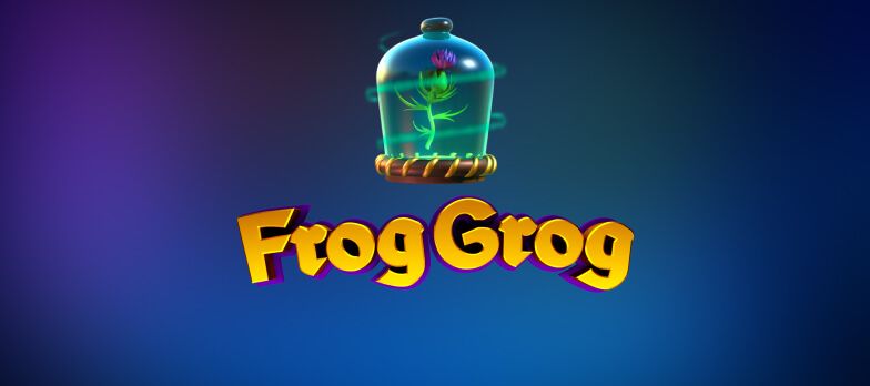 Frog Grog slot game green potion frog games mrq online casino real money bets mobile video games rose in a glass