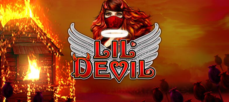 Lil Devil Slot Game angels and devil girl with pink hair angel wings devil games angel gaming MrQ online casino real money bets house on fire