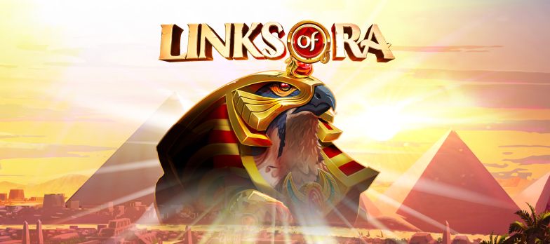 Links of Ra slot game Book of Ra game pyramid gaming slots gold MrQ online casino UK no wagering real money bets pharaoh 