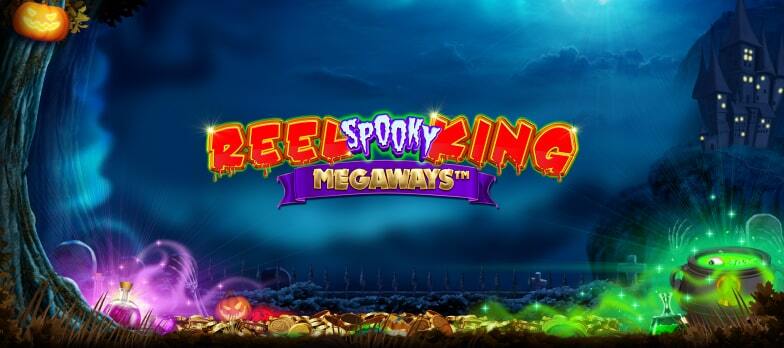 Reel Spooky King Megaways slot game Megaways casino slot games Halloween games spooky games bat graphic spooky woods real money bets mrq online casino slots