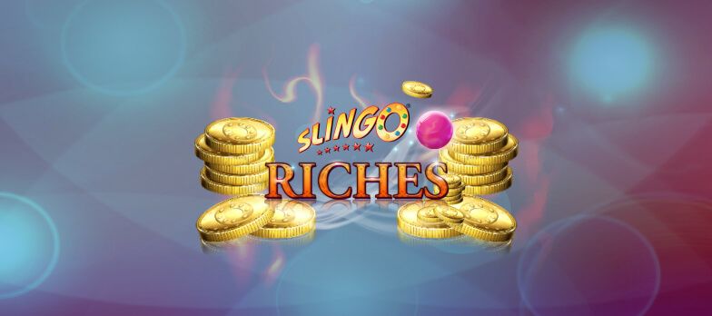 Slingo Riches slot game slingo casino games gold coins Slingo jokers mrq online casino real money bets stack of gold coins