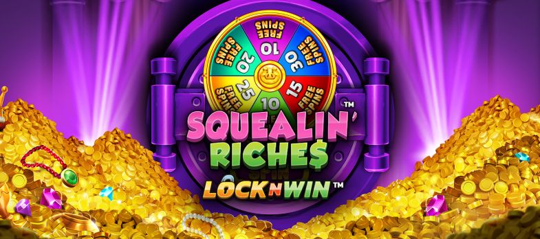 Squealin Riches slot game lock n win games spin the wheel gaming gold coins pig games real money bets mrq online casino no wagering