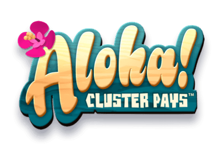 Aloha cluster pays slot game hawaii themed games slots mobile casino online MrQ lei flower beach gaming free spins logo