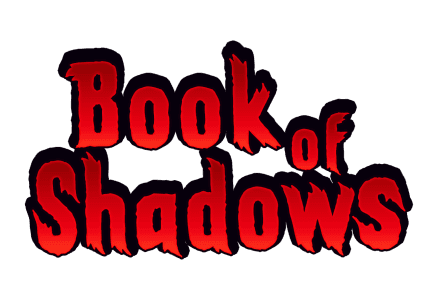 Book of Shadows slot game Halloween games Halloween slots red moon spooky woods creepy trees red lettering vampire games mrq online casino real money bets