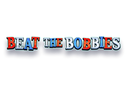 Beat the Bobbies slot game cops and robbers heist game online gaming MrQ online casino mobile casino online real money bets bold graphic text