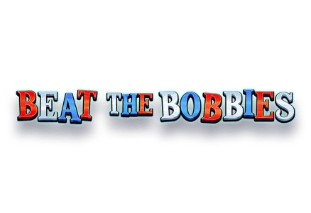 Beat the Bobbies slot game cops and robbers heist game online gaming MrQ online casino mobile casino online real money bets bold graphic text