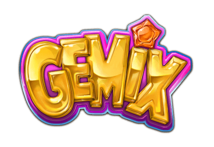 Gemix slot game gem slots games with gems mrq online casino real money bets bonus words bold lettering logo