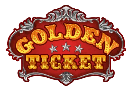 Golden Ticket slot game fairground circus logo field mrq online casino mobile slot real money bets carnival