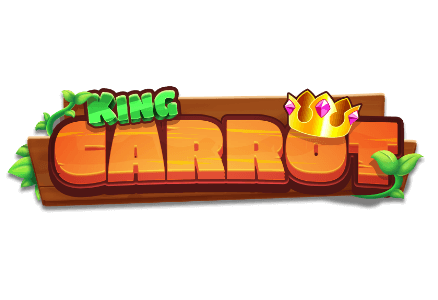 King Carrot slot game gold crown green and orange lettering field UK no wagering casino real money bets mrq online casino