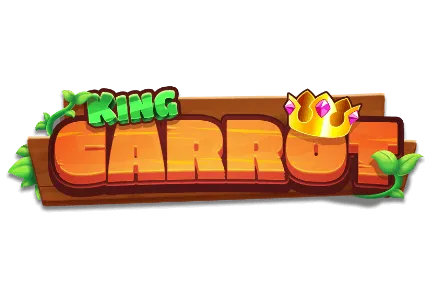 King Carrot slot game gold crown green and orange lettering field UK no wagering casino real money bets mrq online casino