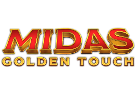 Midas Golden Touch slot game Greek God gold wreath halo ancient temple greek gaming video slots MrQ online casino real money bets red logo