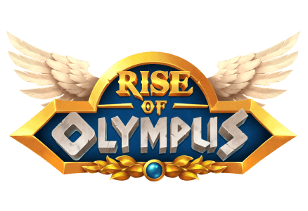 Rise of Olympus slot game Greek mythology games MrQ online casino real money bets bonus power of the gods Greek logo