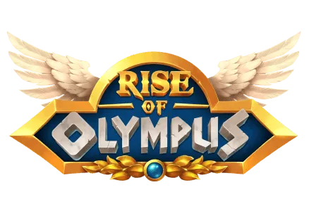 Rise of Olympus slot game Greek mythology games MrQ online casino real money bets bonus power of the gods Greek logo