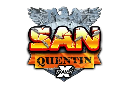San Quentin slot game San Quentin prison barbed wire prison walls real money bets no wagering casino orange logo prison break games
