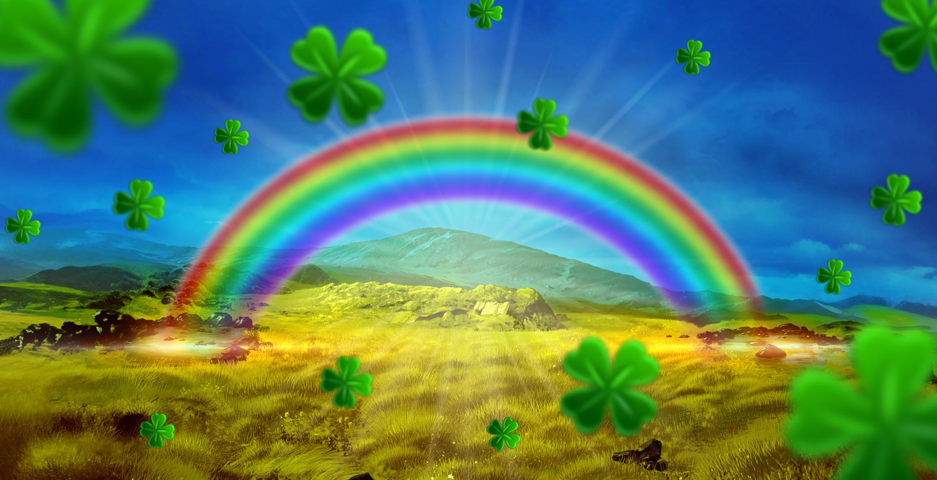 Luck o'the irish cash strike rapid fire jackpot blueprint gaming fruit machine slot game rainbow