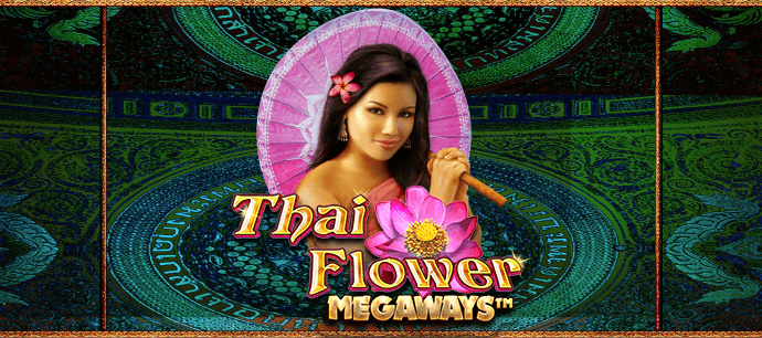 Thai Flower Megaways slot game Thai Games Megaways casino slot games hair lei no wagering casino mrq online casino real money bets bonus games asian gaming thai woman graphic