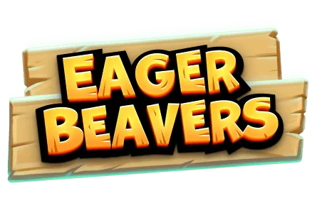 Eager Beavers exclusive slot game free spins MrQ online casino logs cascading reels wood logo