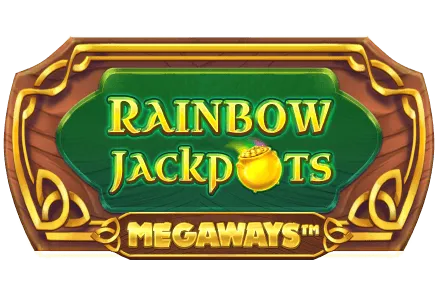 Rainbow Jackpots Megaways online slot game MrQ online casino Irish themed slot plaque