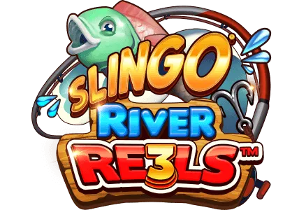 slingo river reels slingo games online slot casino games fish graphic