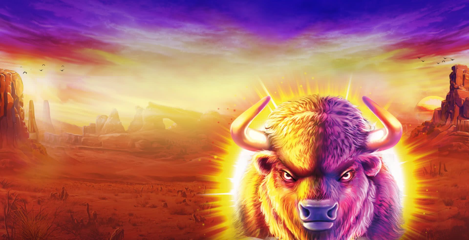 Buffalo King slot game bison buffalo graphics animal themed games Buffalo games MrQ online casino real money based