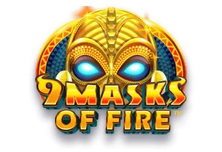 9 Masks of Fire slot game african tribal masks mrq online casino real money bets flames gold mask