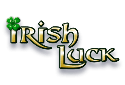 Irish Luck slot game Irish countryside meadow gold coins shamrock Irish themed slots leprechaun luck of the Irish real money bets mobile casino MrQ online casino logo 